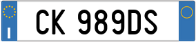 Truck License Plate